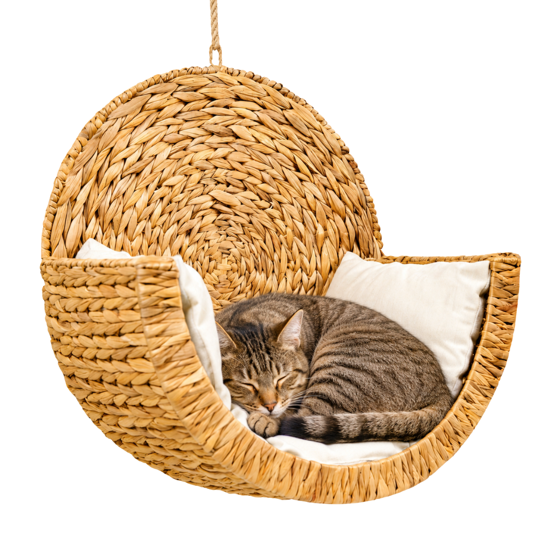 Cozyy™  Handwoven Cat Bed